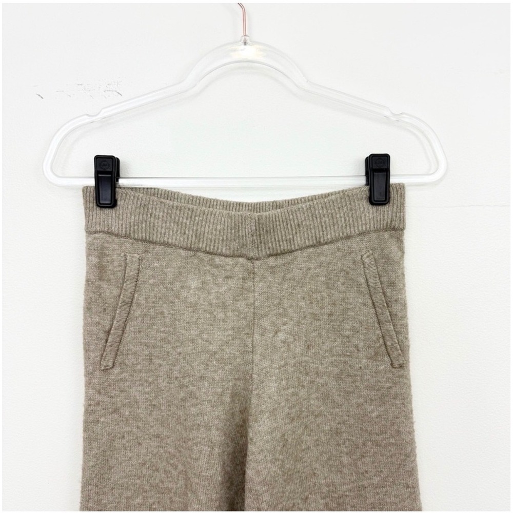 Heartloom Beige Knit Wide Leg Crop Lounge Pants XS Pull On - Picture 3 of 5
